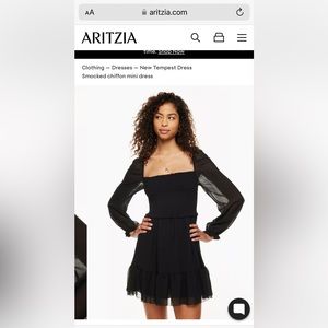 Aritzia Wilfred Black Dress